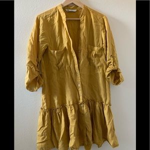 Zara mustard dress